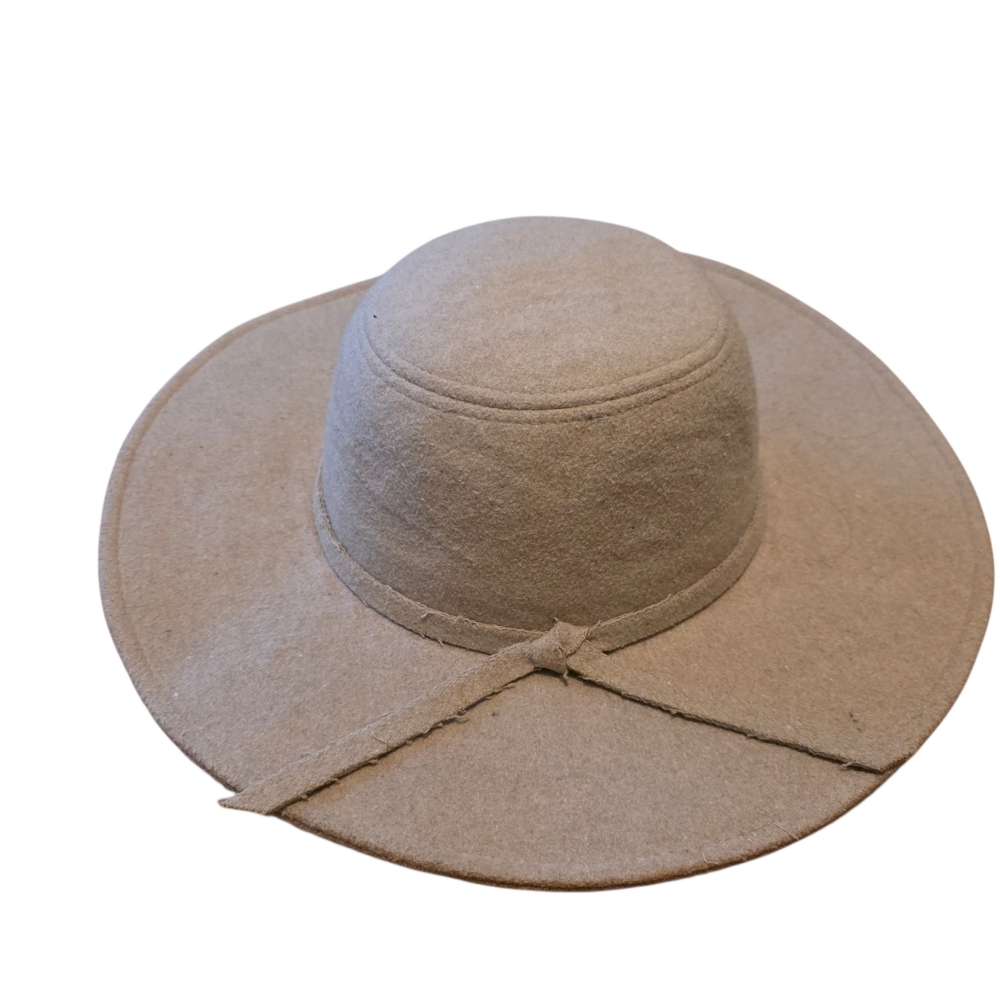 Leith Tan Women's Wide Brim Wool Blend Hat OS